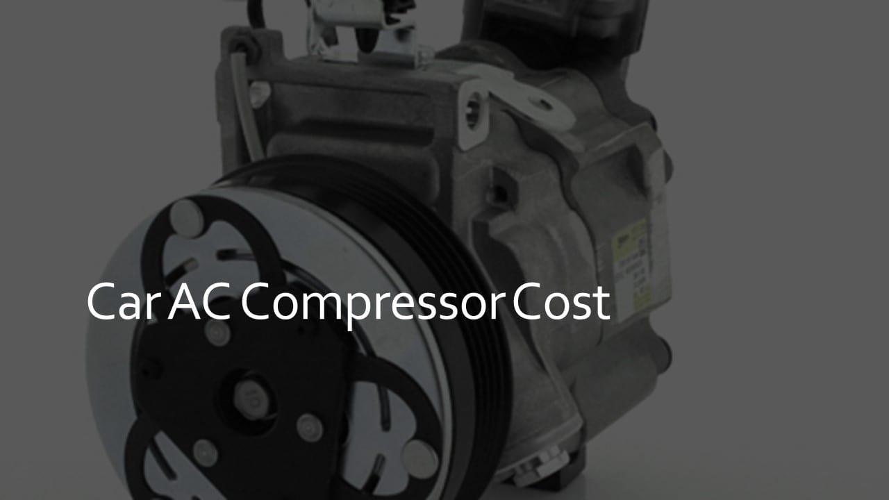 car ac compressor cost